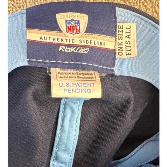 Reebok NFL Tennessee Titans Fitted Baseball Hat Cap Football Blue OS - Picture 8 of 10